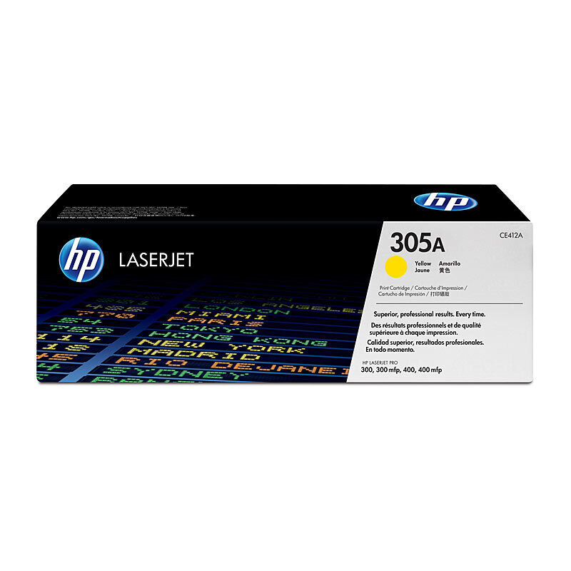 Genuine HP #305A Yellow Toner CE412A
