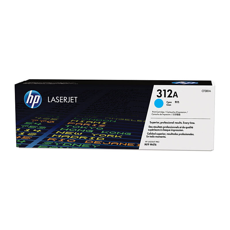 Genuine HP #312A Cyan Toner CF381A
