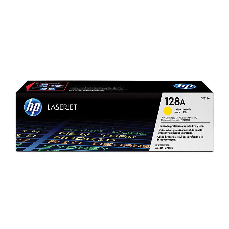 Genuine HP #128A Yellow Toner CE322A