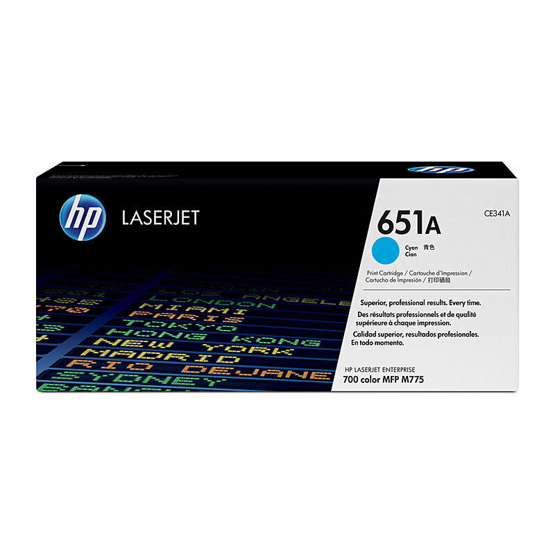 Genuine HP #651A Cyan Toner CE341A