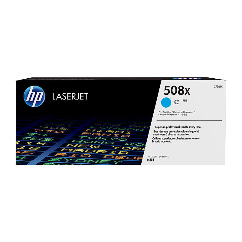 Genuine HP #508X Cyan Toner CF361X