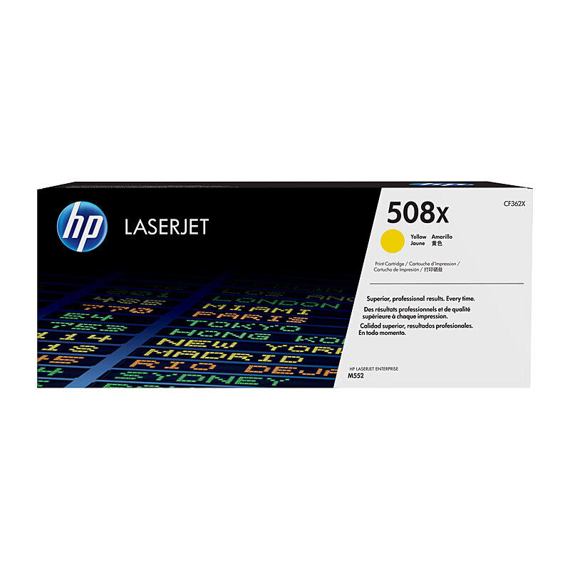 Genuine HP #508X Yellow Toner CF362X