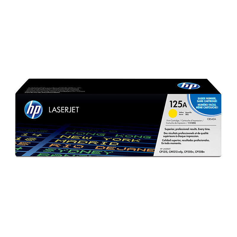 Genuine HP #125A Yellow Toner CB542A