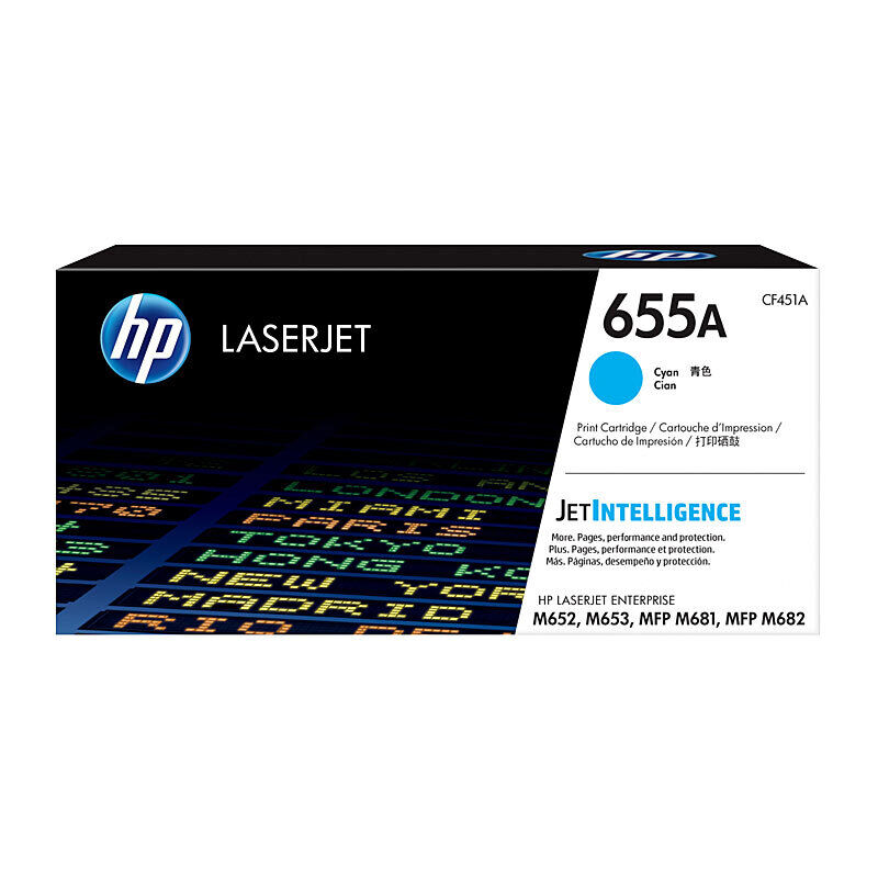 Genuine HP #655A Cyan Toner CF451A