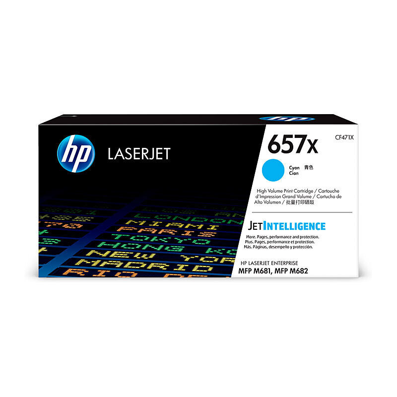 Genuine HP #657X Cyan Toner CF471X
