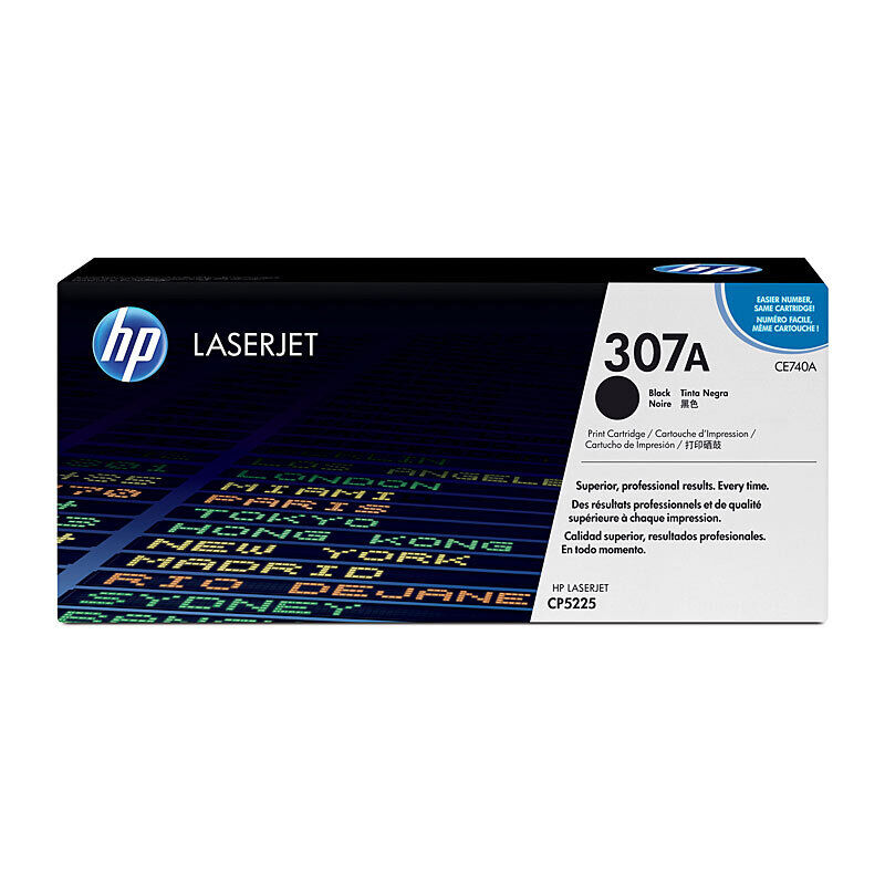 Genuine HP #307A Black Toner CE740A