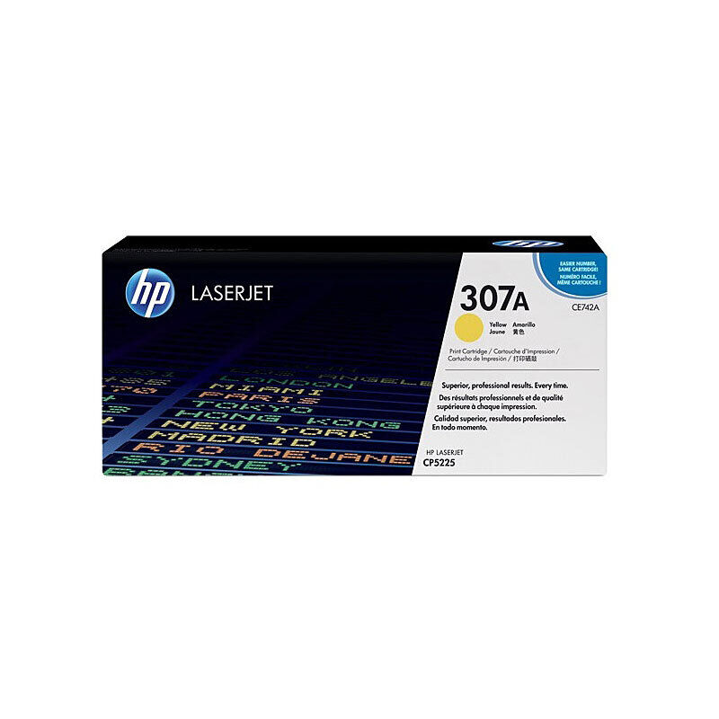 Genuine HP #307A Yellow Toner CE742A