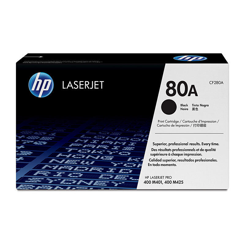 Genuine HP #80A Black Toner CF280A