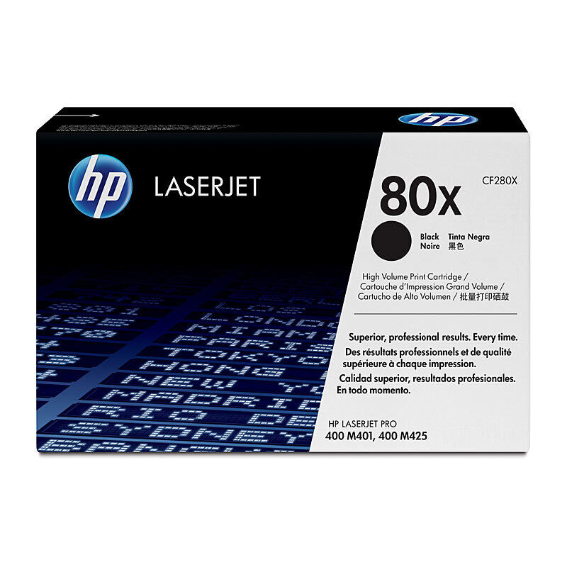 Genuine HP #80X Black Toner CF280X