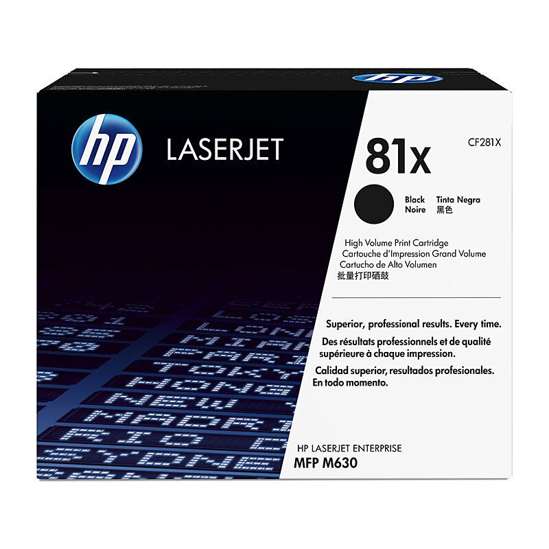 Genuine HP #81X Black Toner CF281X