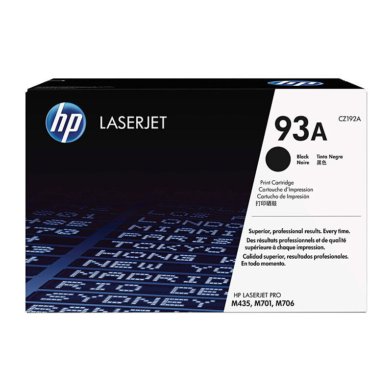 Genuine HP #93A Black Toner CZ192A