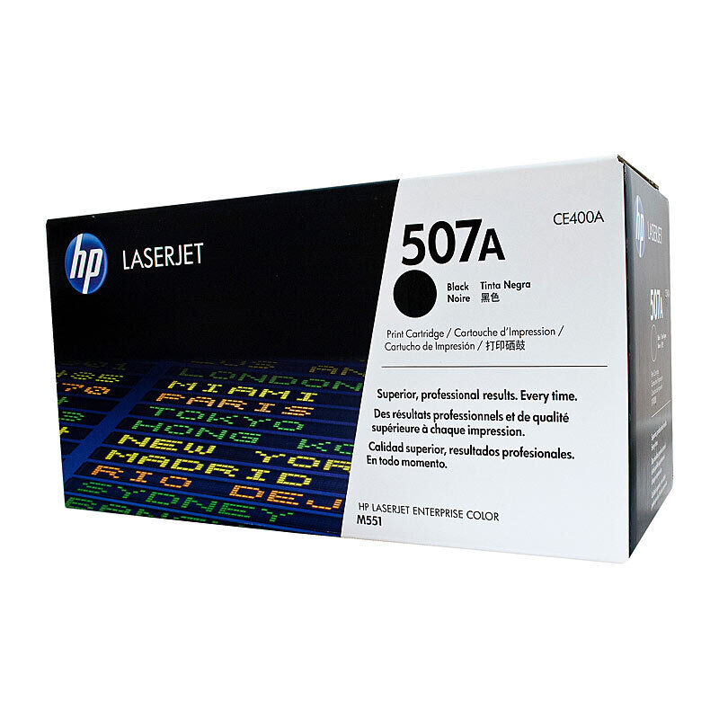 Genuine HP #507A Black Toner CE400A