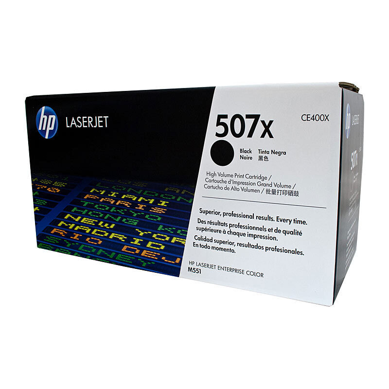 Genuine HP #507X Black Toner CE400X