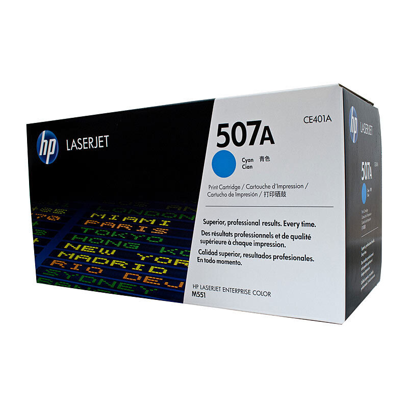 Genuine HP #507A Cyan Toner CE401A