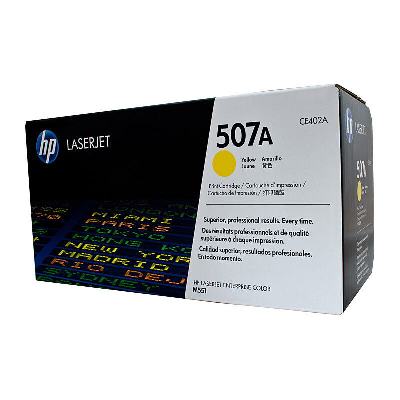 Genuine HP #507A Yellow Toner CE402A