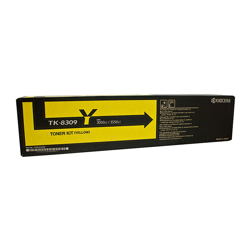 Genuine Kyocera TK8309Y Yellow Toner