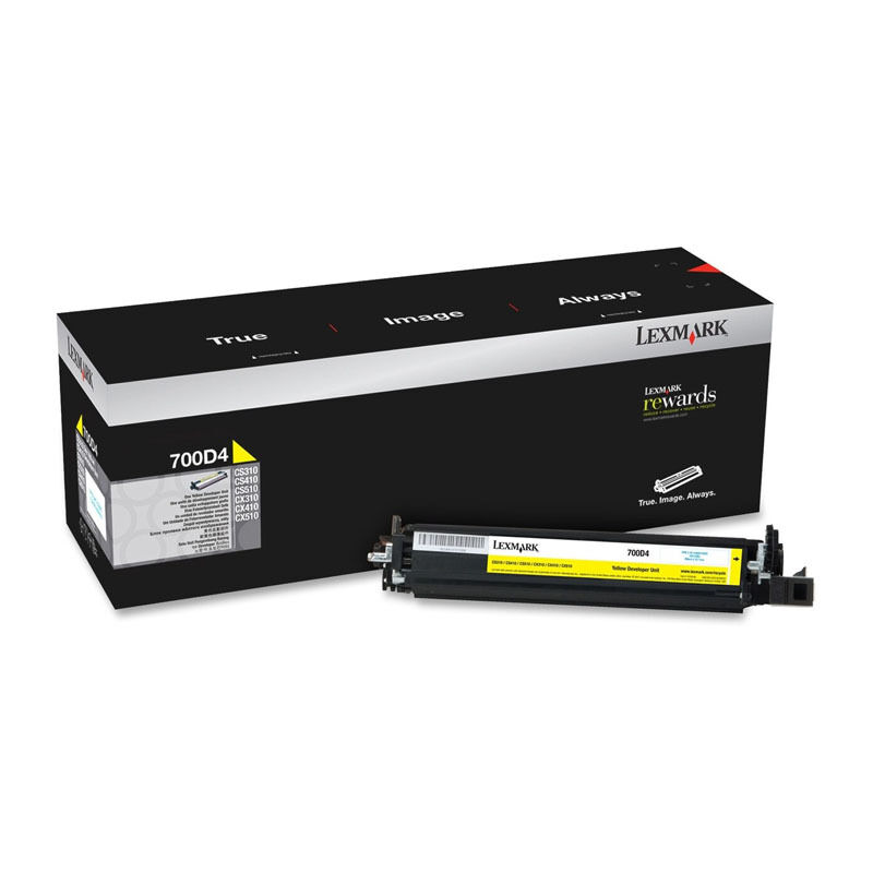 Genuine Lexmark 700D4 Yellow Developer