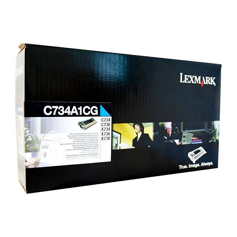 Genuine Lexmark C734 Cyan Toner Cartridge