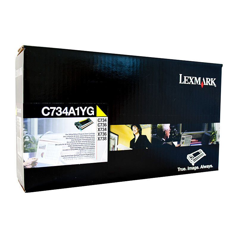 Genuine Lexmark C734 Yellow Toner Cartridge