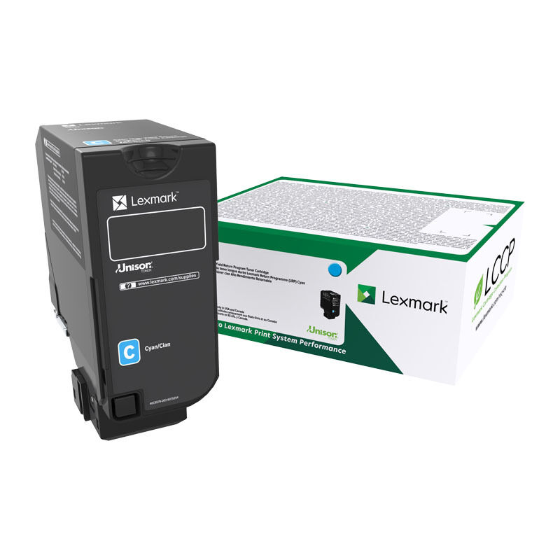 Genuine Lexmark 74C60C0 Cyan Toner