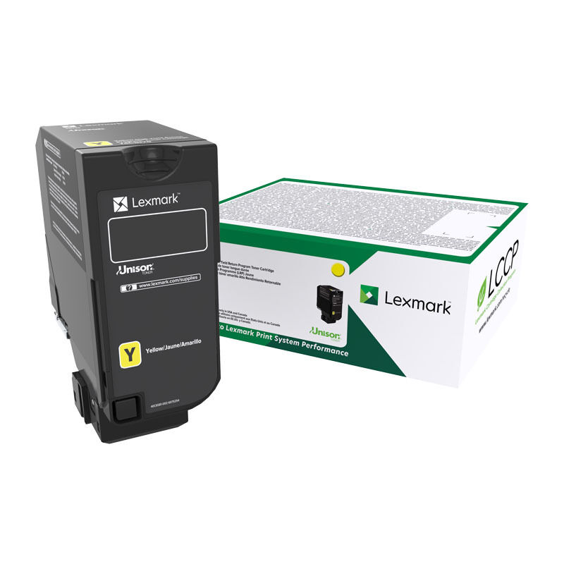 Genuine Lexmark 74C60Y0 Yellow Toner