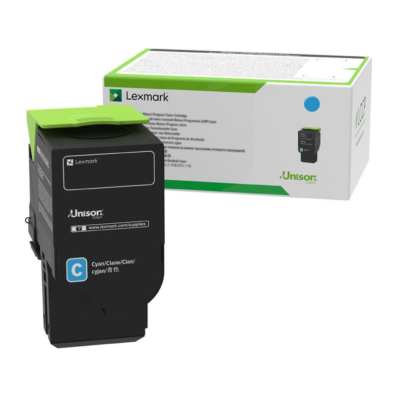 Genuine Lexmark 78C6XCE XHY Cyan Toner