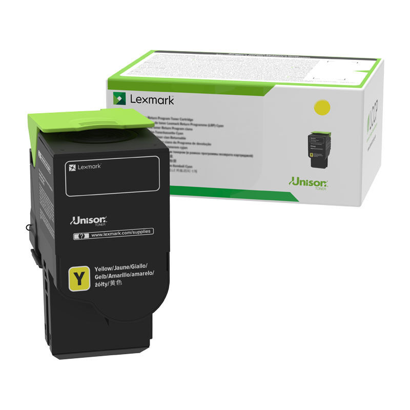 Genuine Lexmark 78C6XYE XHY Yellow Toner