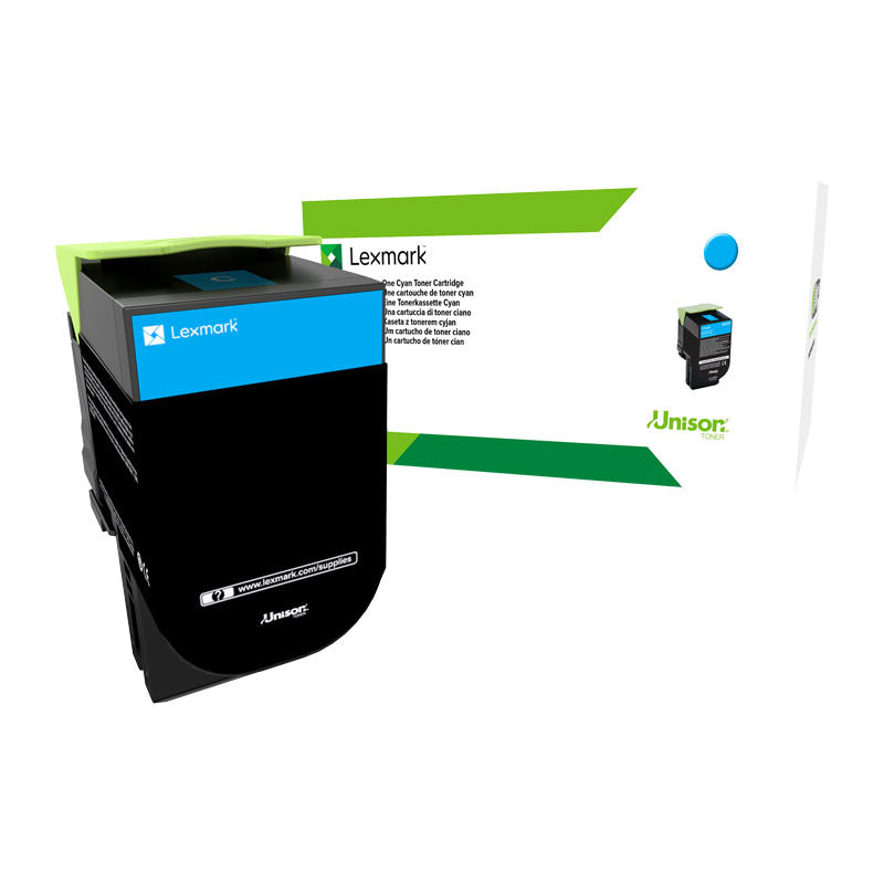 Genuine Lexmark 808HC HY Cyan Toner