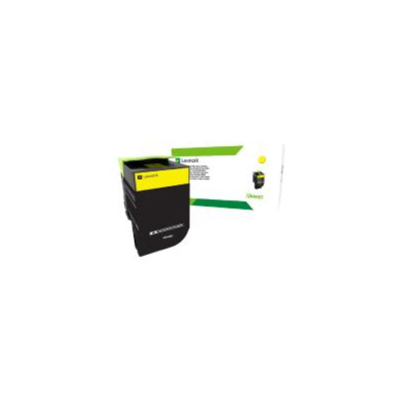 Genuine Lexmark 808SY Std Yellow Toner