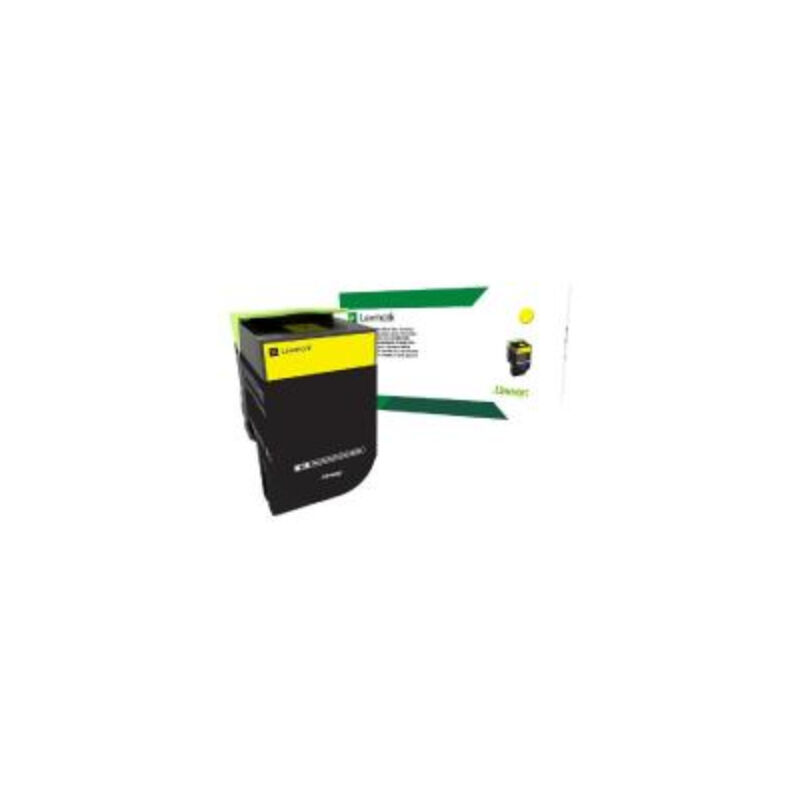 Genuine Lexmark 808Y Yellow Toner