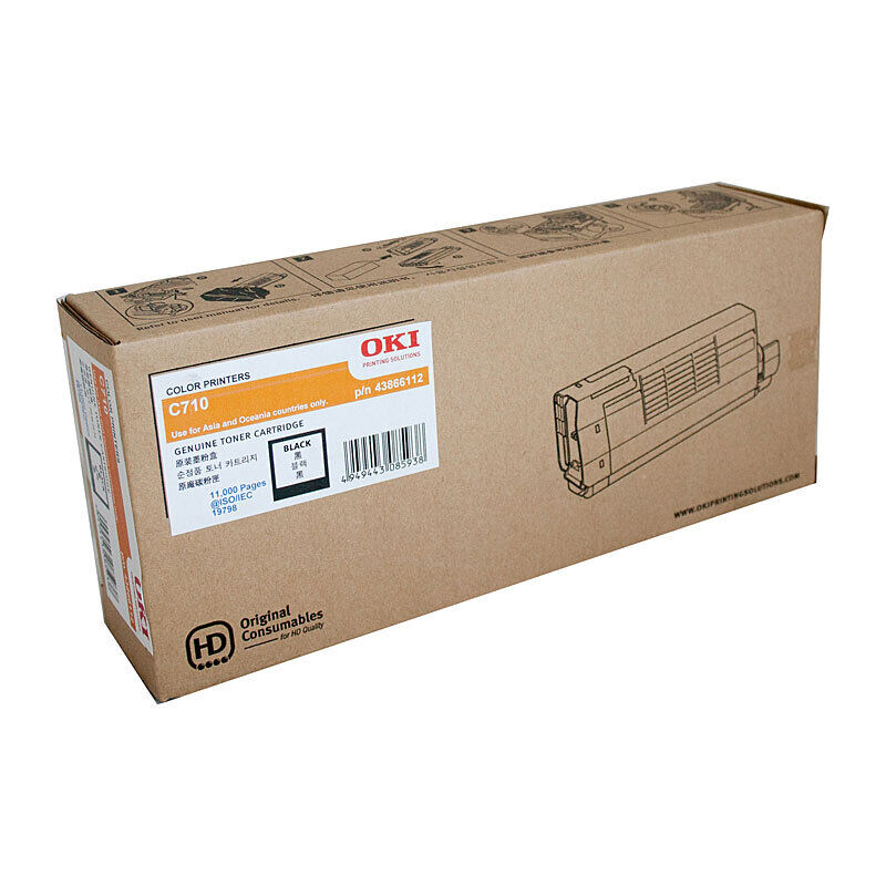 Genuine Oki C710N/C711N Black Toner