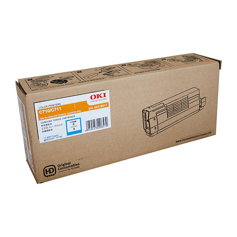 Genuine Oki C710N/C711N Cyan Toner