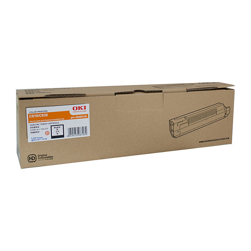 Genuine Oki C810 Black Toner