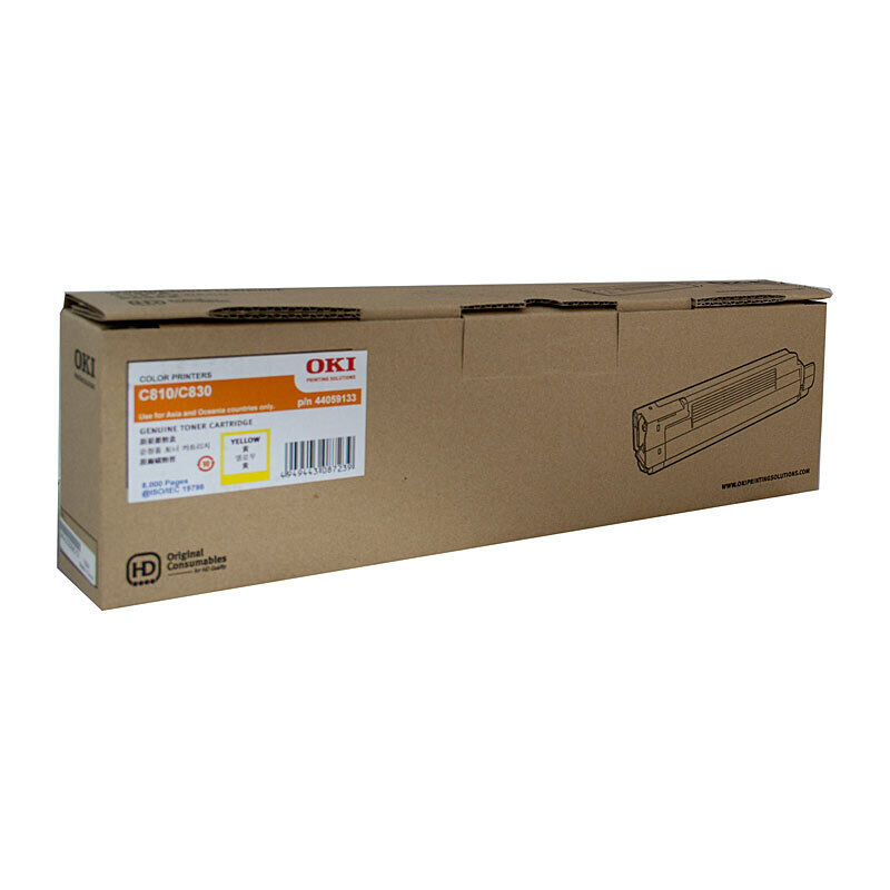 Genuine Oki C810 Yellow Toner