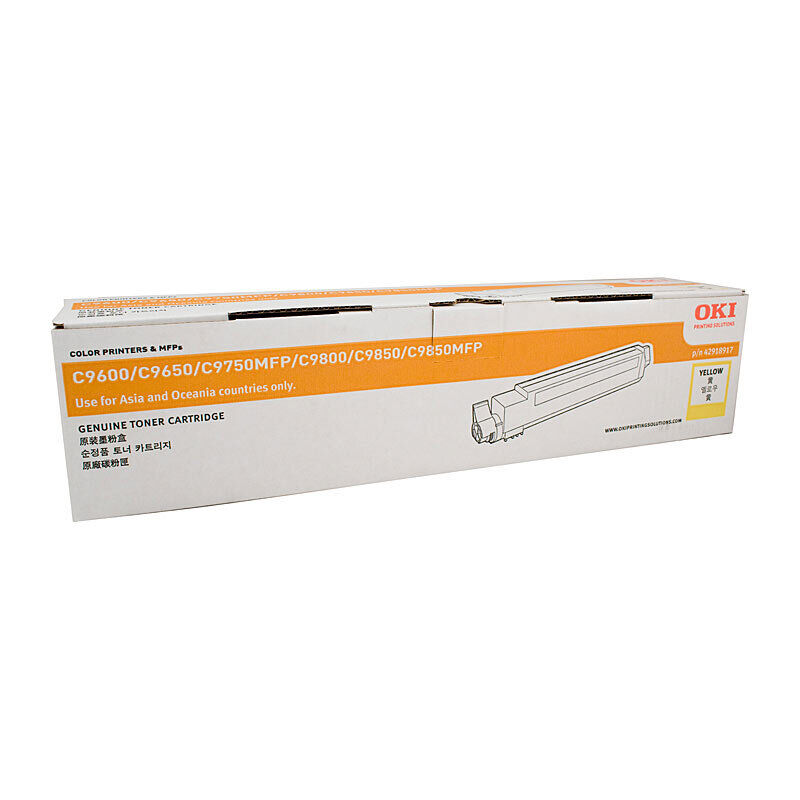 Genuine Oki C9600 Yellow Toner